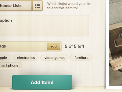 Modal Window Interface