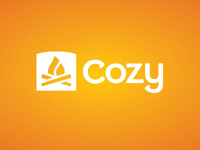 Cozy Logo design font illustration logo mark type typeface