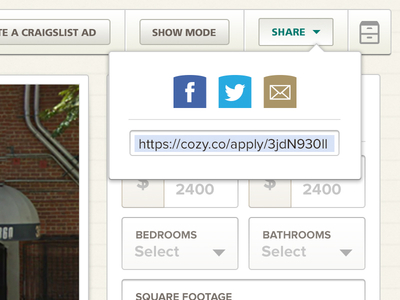 Cozy Property UI app application flat icons ui user interface web website