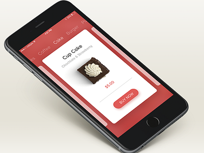 Food details card app design cards category food interaction design ios material design order ui ux