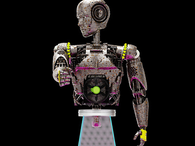 Robot render for university Bendukidze university