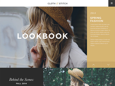 New Homepage application clean fashion flat responsive simple ui ux website