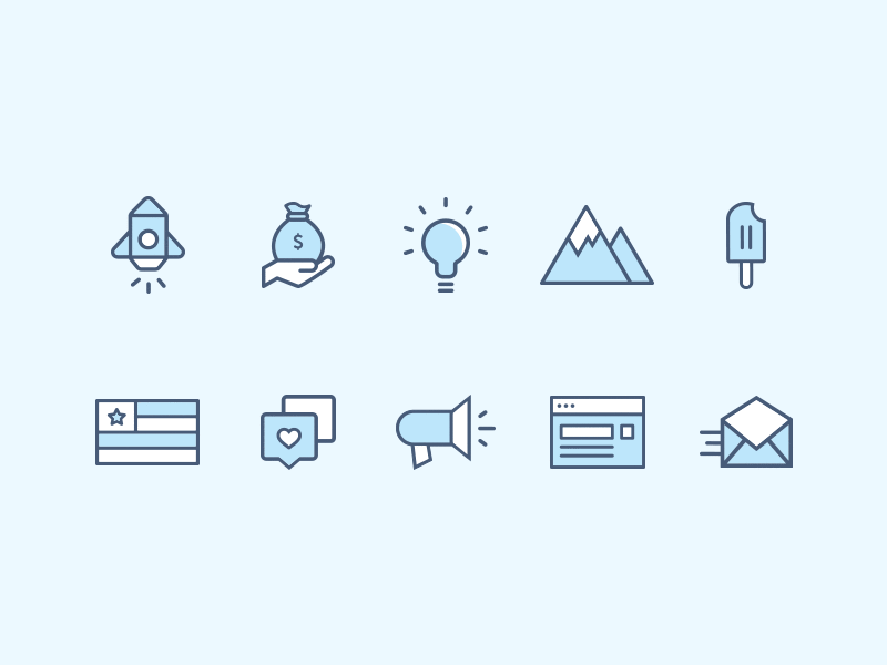 SA Icon Set branding flat gif icon set iconography icons illustration line icon notch ui