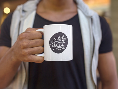 Notch Mug branding coffee custom font letter madebynotch mug notch type typography