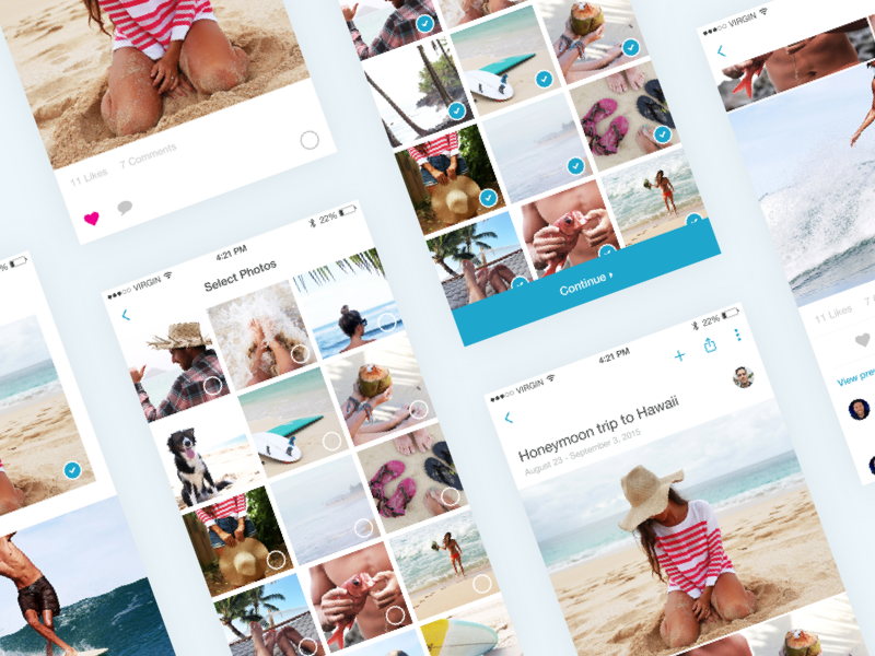 PhotoKeeper Screens ios app application iphone ui ux branding simple notch photo