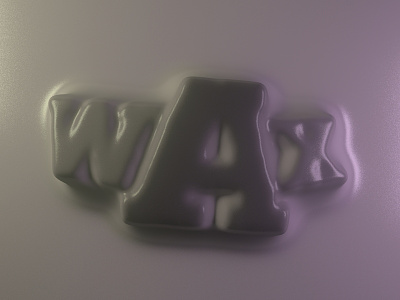 Wax Text 3d 3d art 3d artist cinema 4d colours design light material reflection shades shadow texture typo