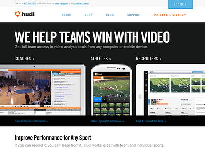 Hudl Home Page