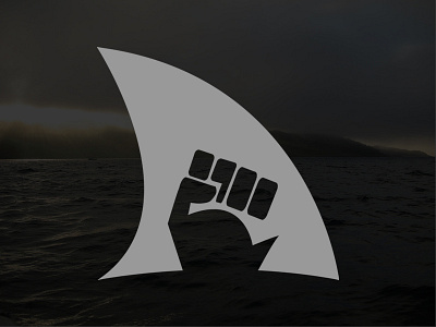 The Shark Puncher logo punch shark