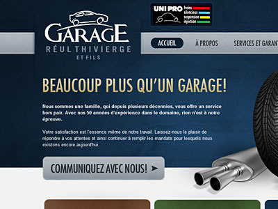 Garage Réul Thivierge webdesign website wordpress