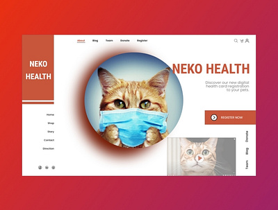 Neko Health Landing Page design ui ux web