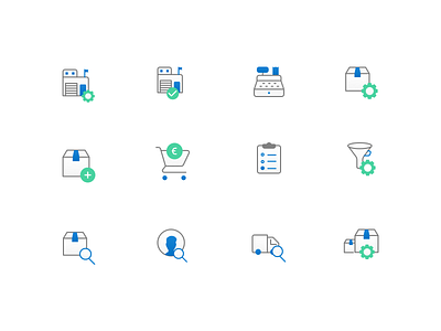 Finance Software - Icon design card clean devilry economy filter icon search setting user