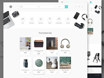 Concept Site for Sales concept ecommerce interface price product search ui ux web website