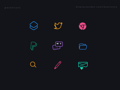 Line icons 💙 with an elegant design!