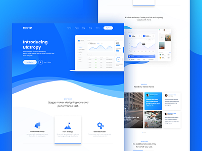 SaaS Landing Page activity clean colorful dashboard design design trend 2019 gradient illustration landing page saas saas landing page trendy typography ui. ux ui website design