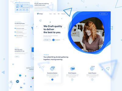 Saas Agency Landing Page activity agency case study color concept dashboard gradient landing page trend 2019 typography uidesign uxdesign visual webdesign 2019 website design