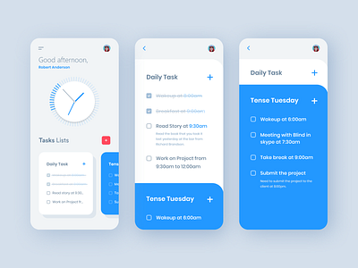 Taskmanager - Todo List App 2019 trend activity app app design check list colorful dashboard design interface manager minimal typography ui ux