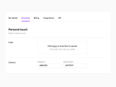 Dashboard – branding app branding customer experience customer support dashboard design form input product design save simple ui ux video web