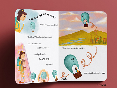 Oneli's Adventure- pg 2 design graphic design illustration illustrations typography