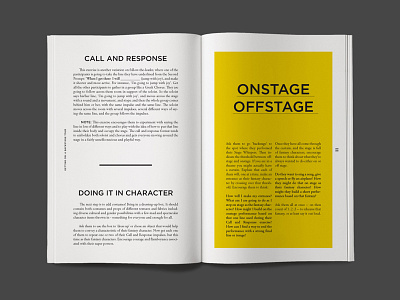 A BackstAGE Tour design editorial layout print typography