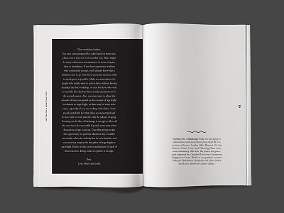 A BackstAGE Tour book design editorial graphic layout print