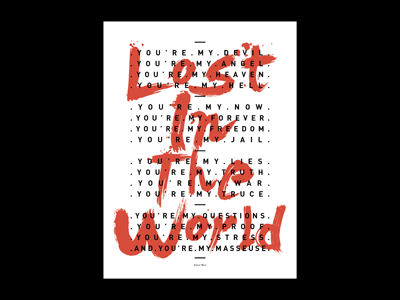 Lost In The World design graphic poster print typography