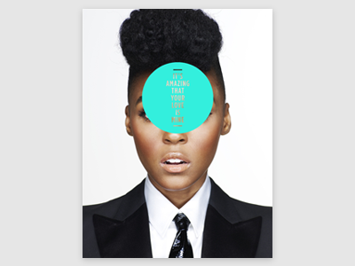 Janelle 1 design graphic poster print typography