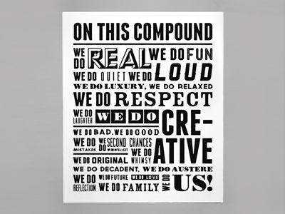 We Do Us! design graphic poster print typography