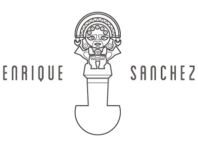 Enrique Sanchez Logo branding design graphic logo mark typography