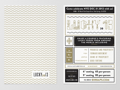 Birba | NYE poster design graphic layout poster print typography