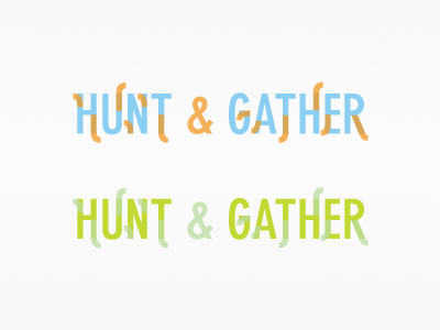 Hunt & Gather logo ideation logo