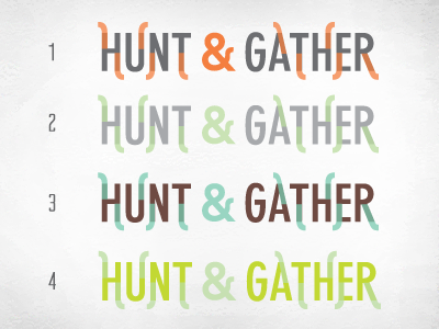 Hunt & Gather logo colors logo
