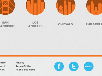 In progress popular cities w/ footer