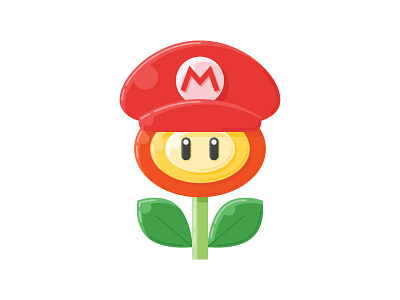 Mario Bros Icon design flat icon illustration logo mariobros supersmashbros vector