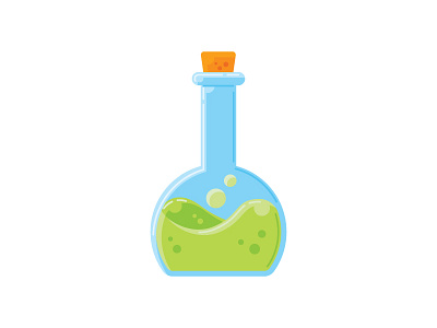 A Bottle of Potion design flat game icon illustration logo rpg vector videogame