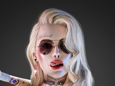 Harley 3d 3d realistic character animation character graphic design