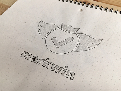 Markwin Logo Sketch branding icon identity illustration logo sketch typography