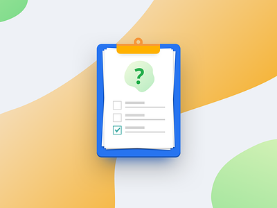 Questionnaire application design icon questionnaire sketch task vector