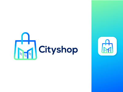 CITY+SHOP MODERN LOGO bestlogo city citylogo cityshop colorfulogo gradient logoawesome logoconcept logoideas logoinspire logoprofesional logotoday logotrend2021 modernlogo shop startup