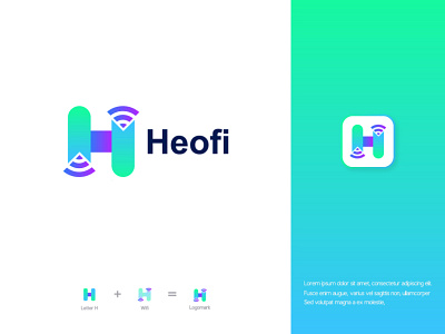 H+Wifi logo bestlogo lettermark logoawesome logoconcept logoideas logoinspire logoprofesional logotrend2021 modernlogo startup wifi wifi h wifilogo