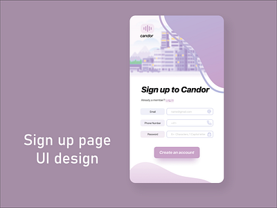 Sign-Up page UI Design