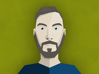 Self Portrait illustration illustrator polygon portrait selfie shading simple