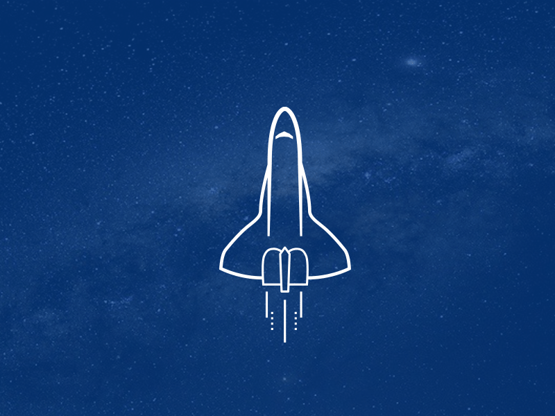 Shuttle Icon exploration icon shuttle simple space