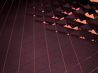 Falling Into Place 3d c4d polygons