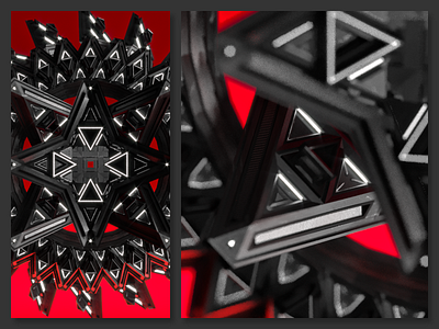 Abduction 3d c4d fractal future pattern render