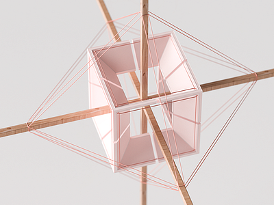 Tension c4d geometry illustration inspiration lines macro object render