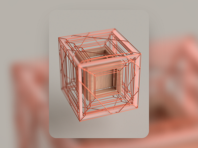 Individuality c4d cube geometry illustration inspiration macro render