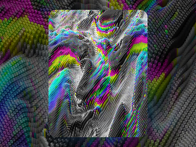 Instagram Collab 3d chromatic collab colors render trippy