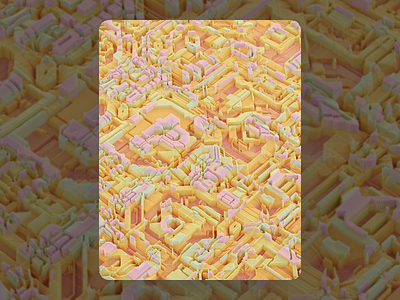 119 3d c4d colors pattern poster render texture voxel