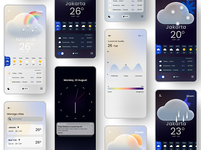Weather App Design design ui ui design ui inspiration ux ux design weather weather app