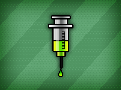 Syringe Icon game green icon illustration needle syringe vector
